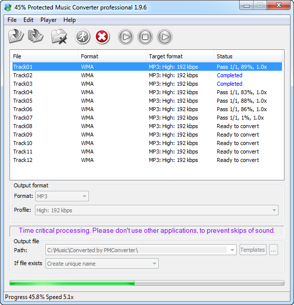 Convert Protected Wma To Mp3 With Protected Music Converter